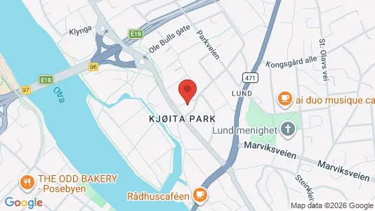 Apartments for rent i Kristiansand - kort over placeringen