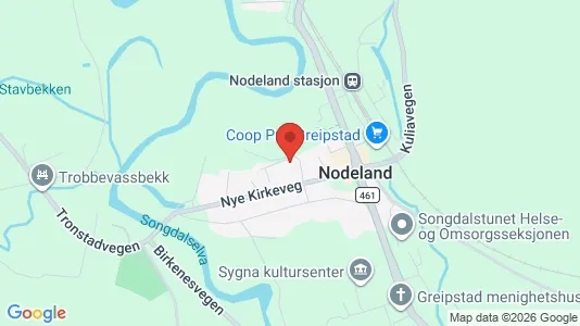 Apartments for rent i Songdalen - kort over placeringen