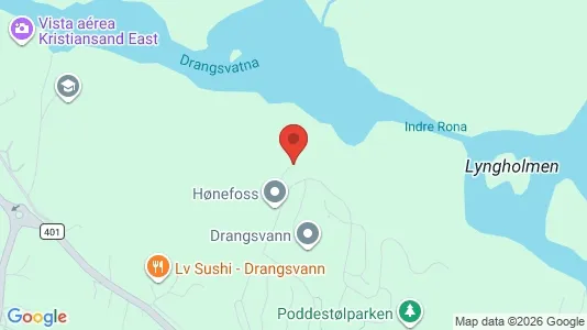 Rooms for rent i Kristiansand - kort over placeringen