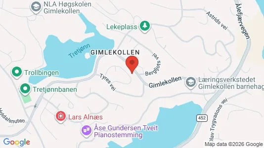 Rooms for rent i Kristiansand - kort over placeringen