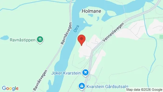Apartments for rent i Vennesla - kort over placeringen