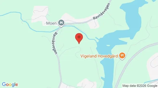 Rooms for rent i Vennesla - kort over placeringen