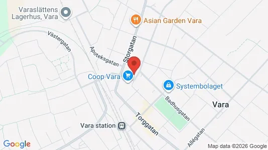 Apartments for rent i Vara - kort over placeringen