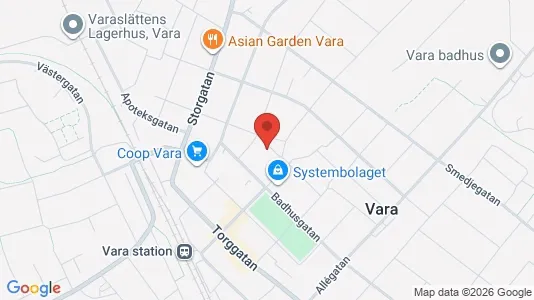 Apartments for rent i Vara - kort over placeringen