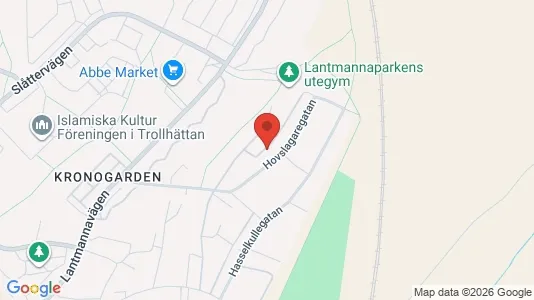 Apartments for rent i Trollhättan - kort over placeringen