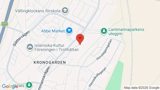 Apartments for rent i Trollhättan - kort over placeringen