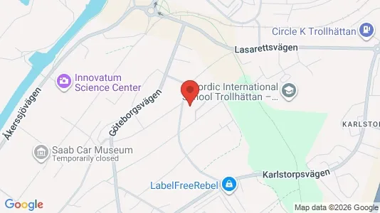 Apartments for rent i Trollhättan - kort over placeringen