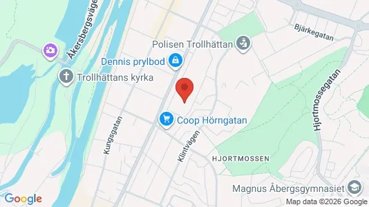 Apartments for rent i Trollhättan - kort over placeringen