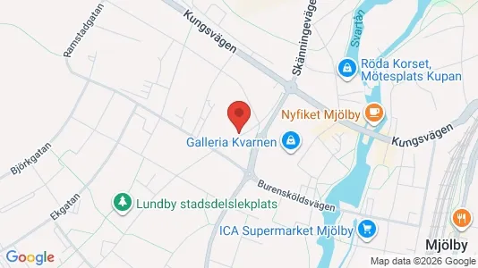 Apartments for rent i Mjölby - kort over placeringen