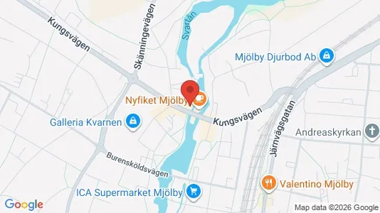 Apartments for rent i Mjölby - kort over placeringen