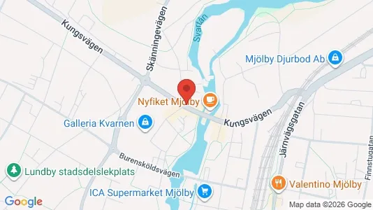 Apartments for rent i Mjölby - kort over placeringen