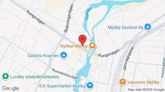 Apartments for rent i Mjölby - kort over placeringen
