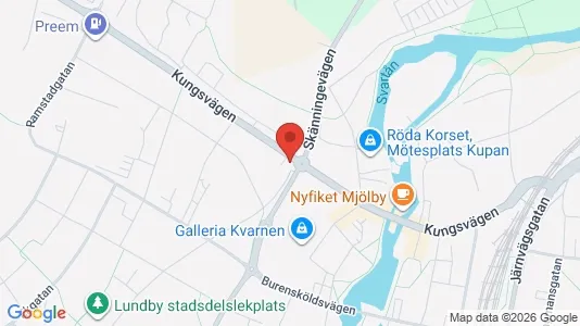 Apartments for rent i Mjölby - kort over placeringen