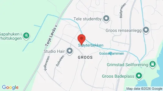 Apartments for rent i Grimstad - kort over placeringen