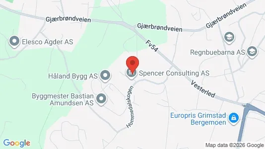 Apartments for rent i Grimstad - kort over placeringen
