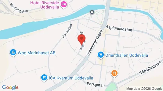 Apartments for rent i Uddevalla - kort over placeringen