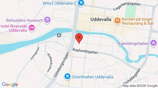 Apartments for rent i Uddevalla - kort over placeringen