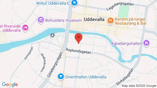 Apartments for rent i Uddevalla - kort over placeringen