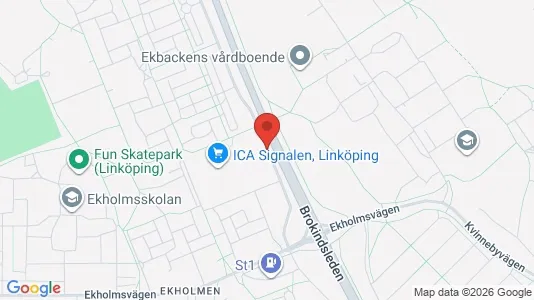 Apartments for rent i Linköping - kort over placeringen