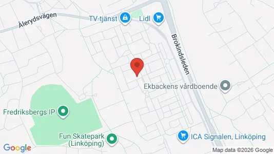 Apartments for rent i Linköping - kort over placeringen