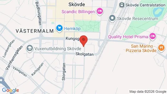 Apartments for rent i Skövde - kort over placeringen