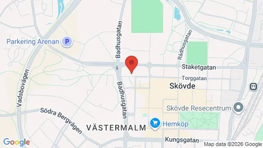 Apartments for rent i Skövde - kort over placeringen