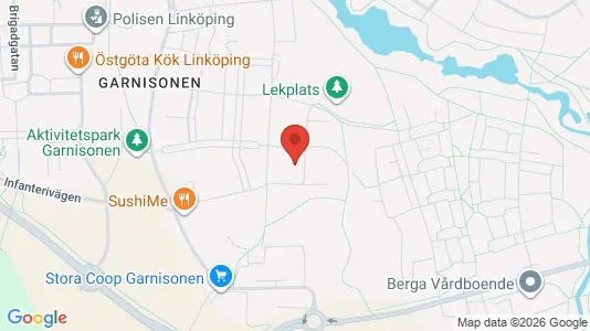 Apartments for rent i Linköping - kort over placeringen