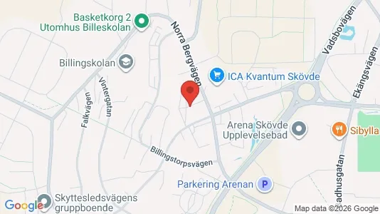 Apartments for rent i Skövde - kort over placeringen