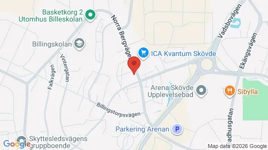 Apartments for rent i Skövde - kort over placeringen