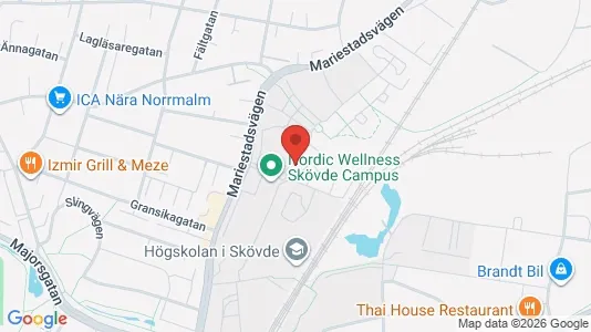 Apartments for rent i Skövde - kort over placeringen
