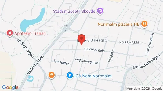 Apartments for rent i Skövde - kort over placeringen