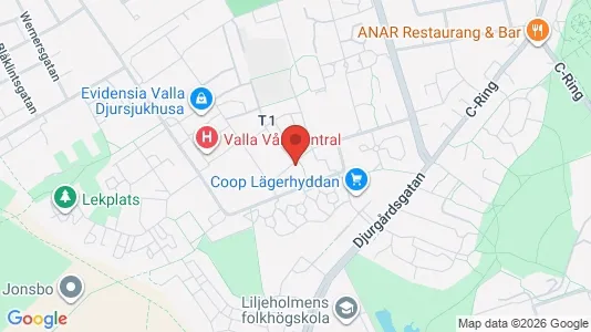 Apartments for rent i Linköping - kort over placeringen