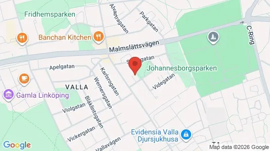 Apartments for rent i Linköping - kort over placeringen