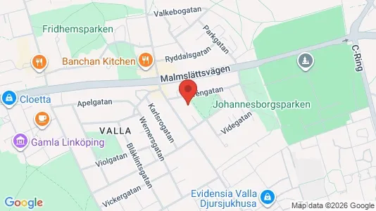 Apartments for rent i Linköping - kort over placeringen