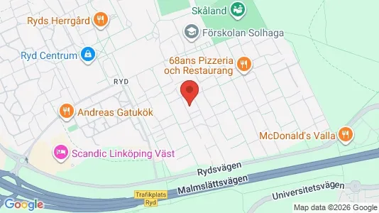 Apartments for rent i Linköping - kort over placeringen