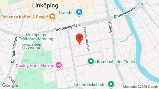 Apartments for rent i Linköping - kort over placeringen