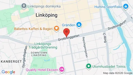 Apartments for rent i Linköping - kort over placeringen