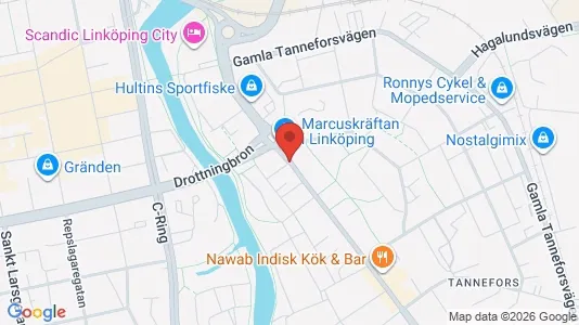 Apartments for rent i Linköping - kort over placeringen