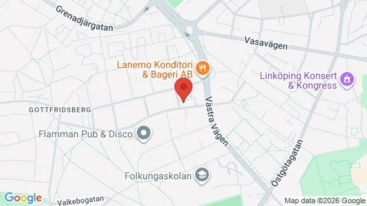 Apartments for rent i Linköping - kort over placeringen