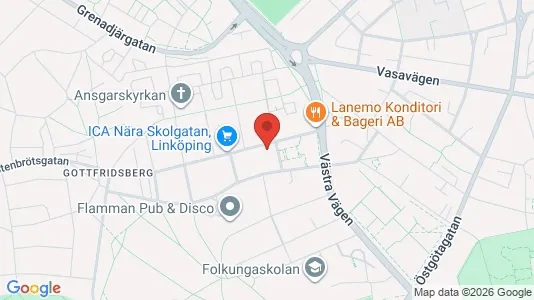 Apartments for rent i Linköping - kort over placeringen