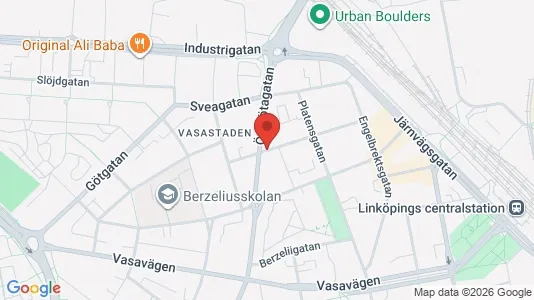 Apartments for rent i Linköping - kort over placeringen