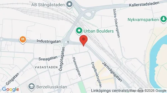 Apartments for rent i Linköping - kort over placeringen