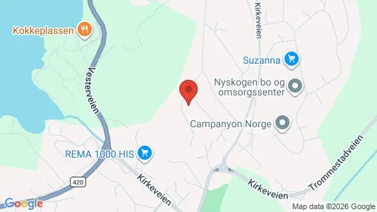Rooms for rent i Arendal - kort over placeringen