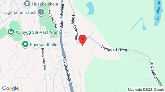 Apartments for rent i Eigersund - kort over placeringen