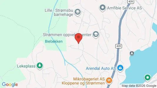 Apartments for rent i Arendal - kort over placeringen
