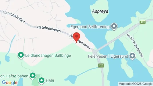 Apartments for rent i Eigersund - kort over placeringen