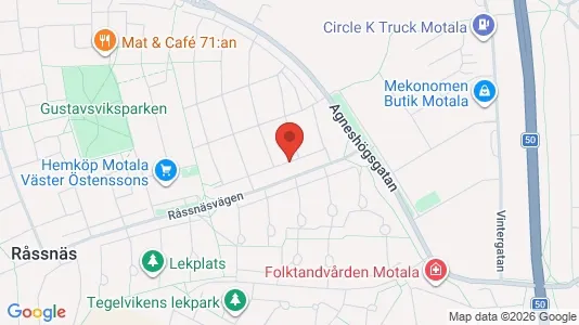 Apartments for rent i Motala - kort over placeringen