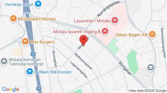 Apartments for rent i Motala - kort over placeringen