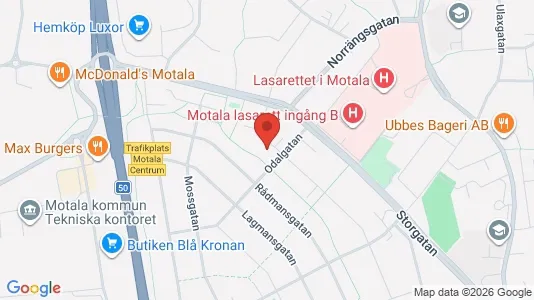 Apartments for rent i Motala - kort over placeringen