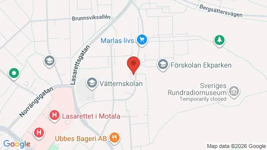 Apartments for rent i Motala - kort over placeringen